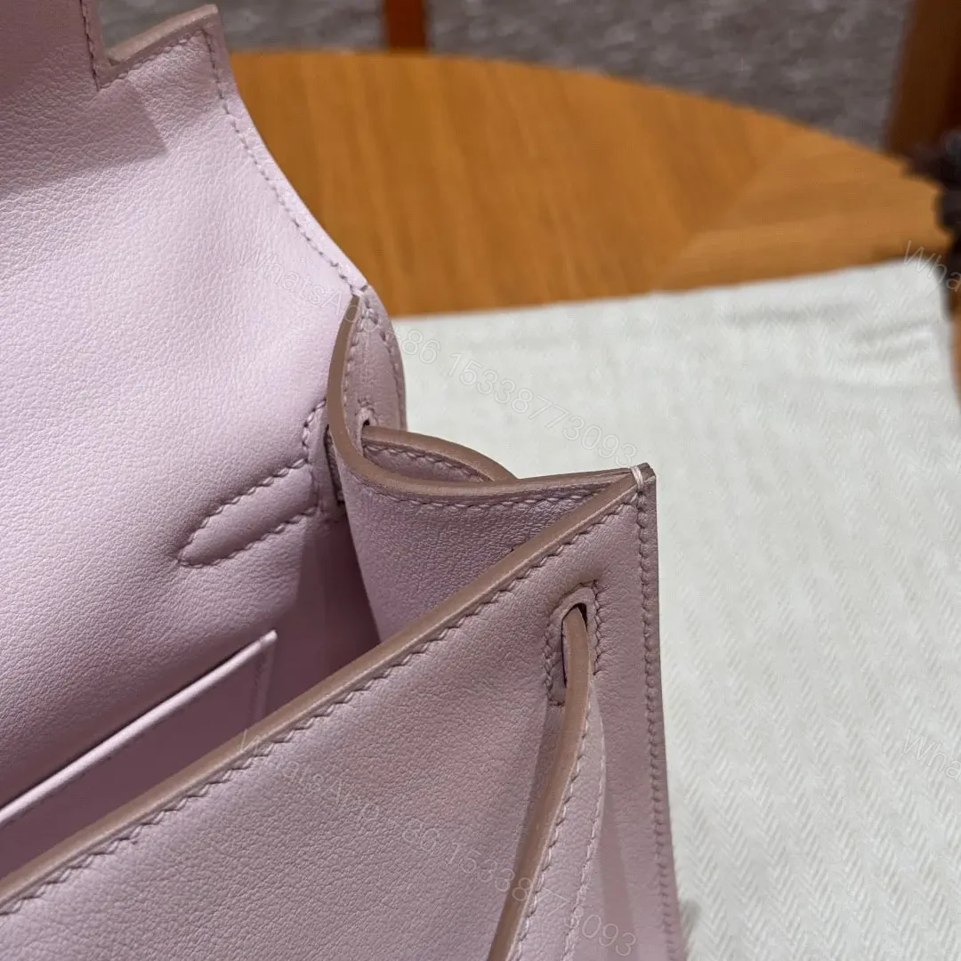View 4 of HN POCHETTE 22 IN LIGHT PINK SILVER HARDWARE
