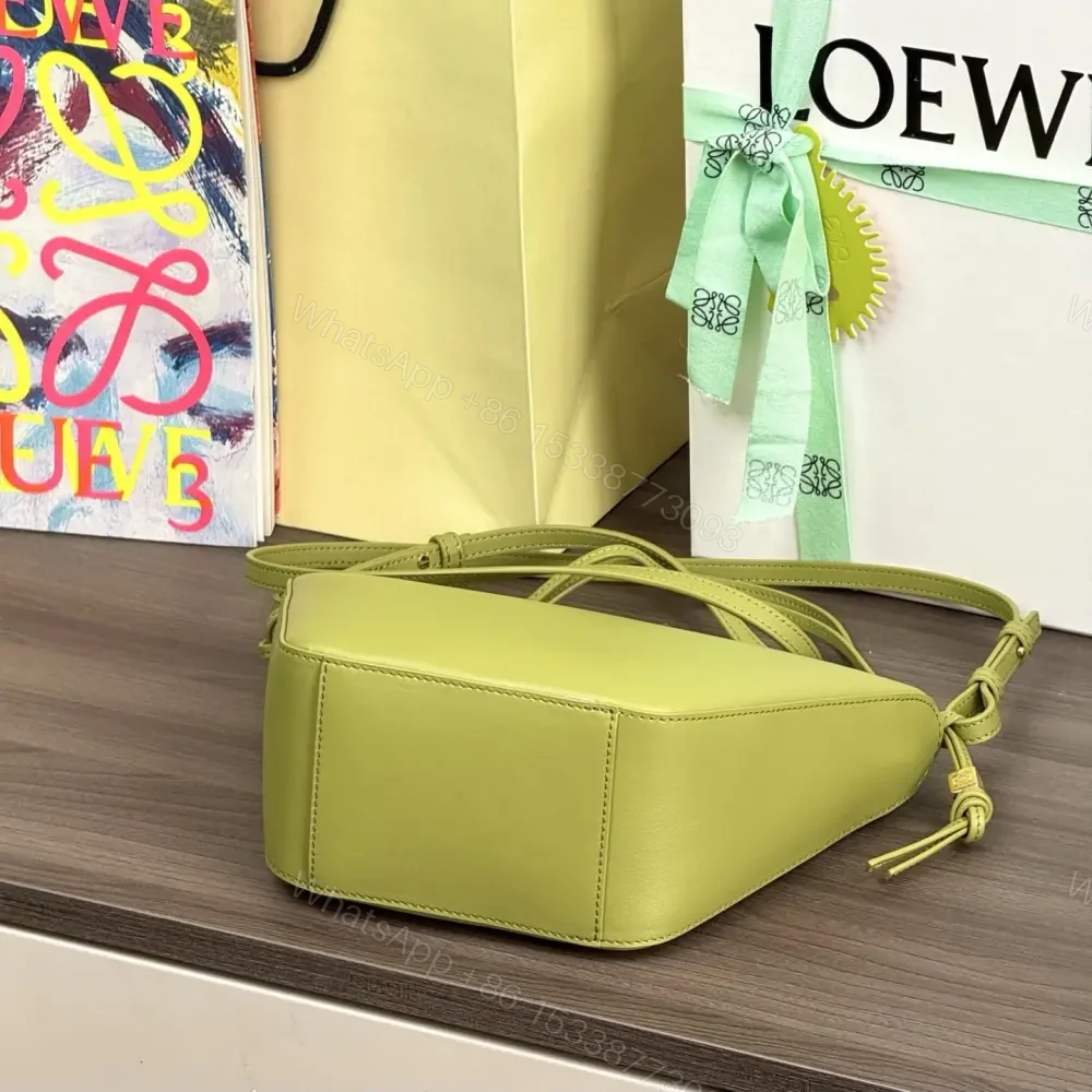 View 6 of 高仿Loewe*Hobo系列4221單肩斜挎包淺苔綠Mini免檢版
