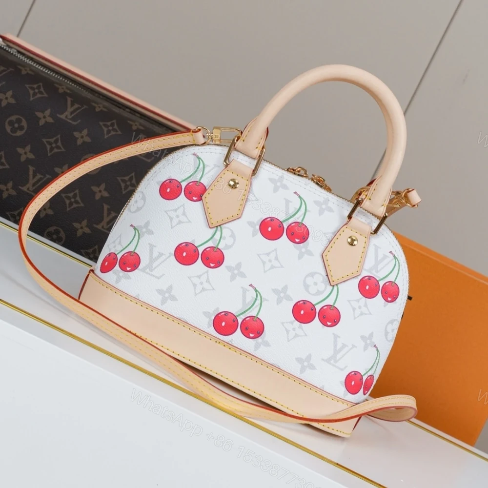 View 3 of Louis Vuitton X Murakami Alma BB Washed Blue 23Cm