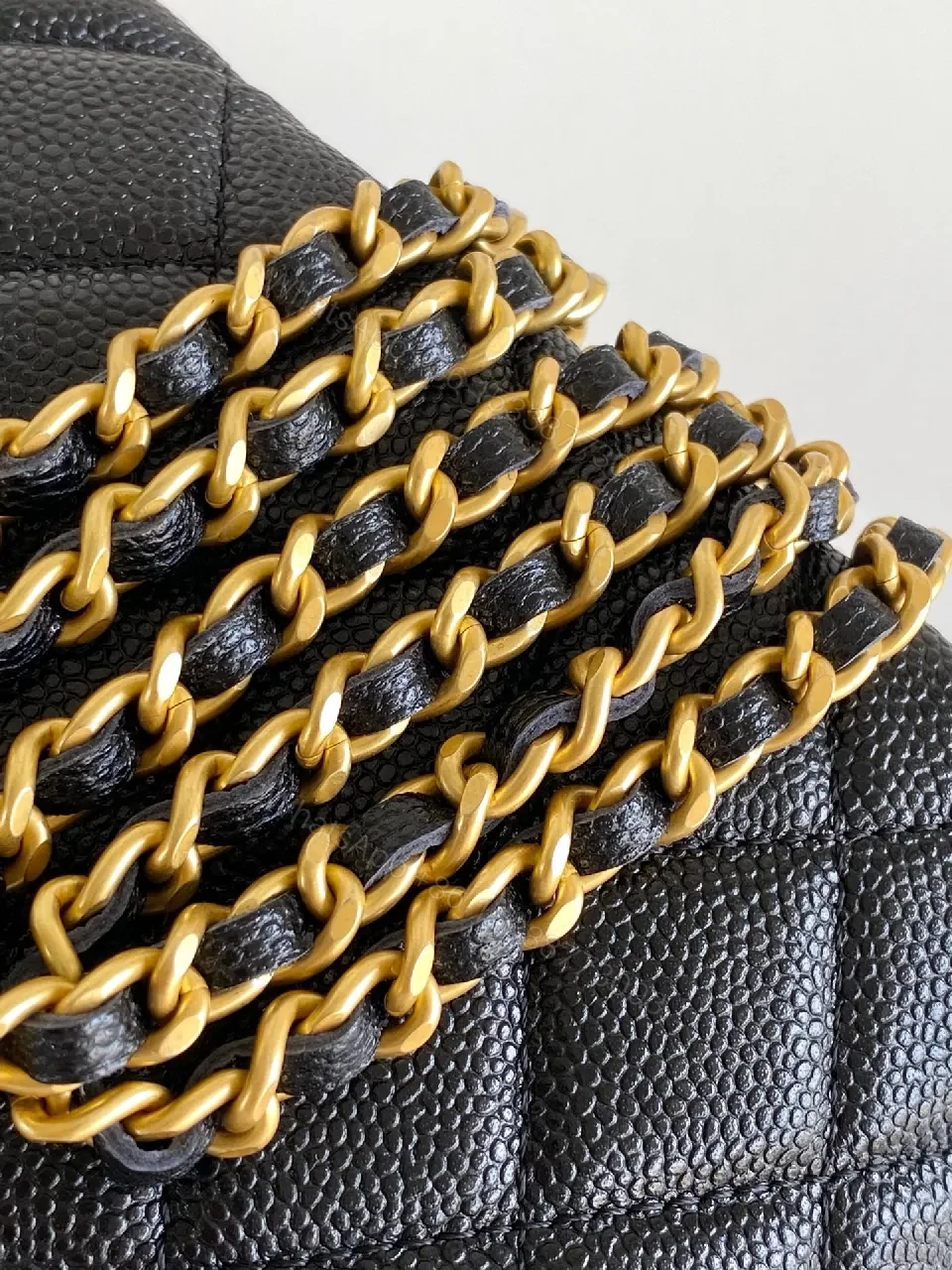 View 8 of Black Quilted Leather Shoulder Bag + Gold Hardware + Chic Classic + Versatile Everyday Luxury + Bag