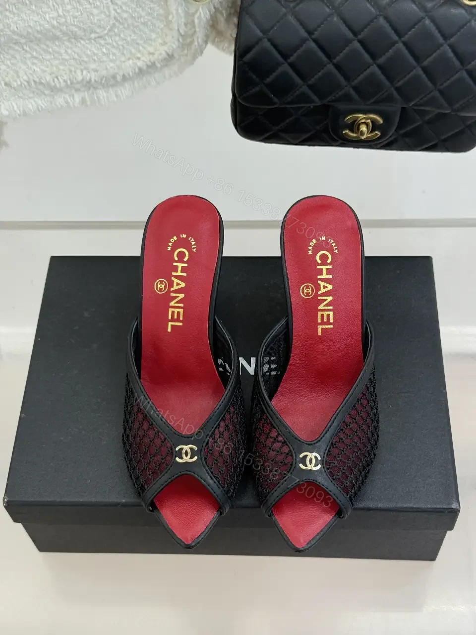 View 3 of Red Leather Modern Comfort Fit Mules