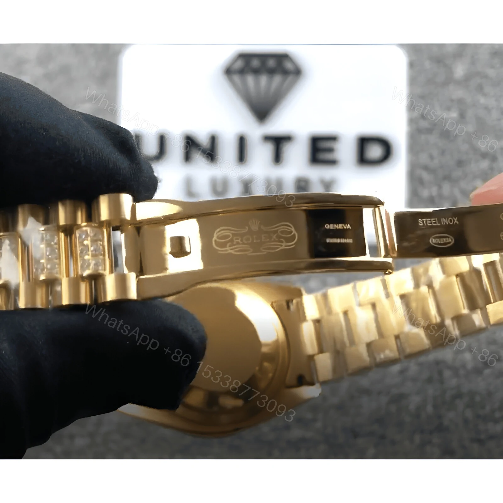 View 4 of Rolex Datejust Yellow Gold 116626 Replica
