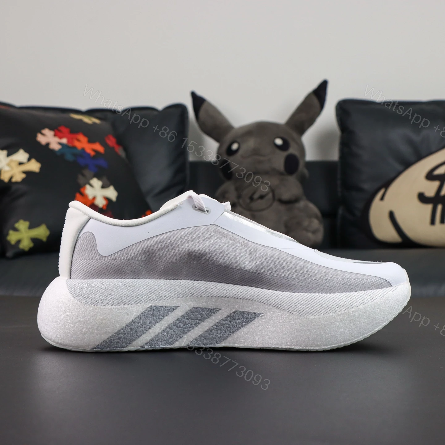 View 2 of adidas Hyperboost Edge White Grey