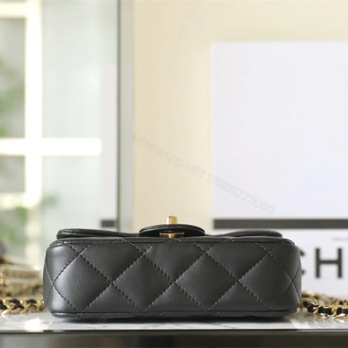 View 5 of 高仿Chanel*24S系列AS4847小羊皮黑色單肩包免檢版