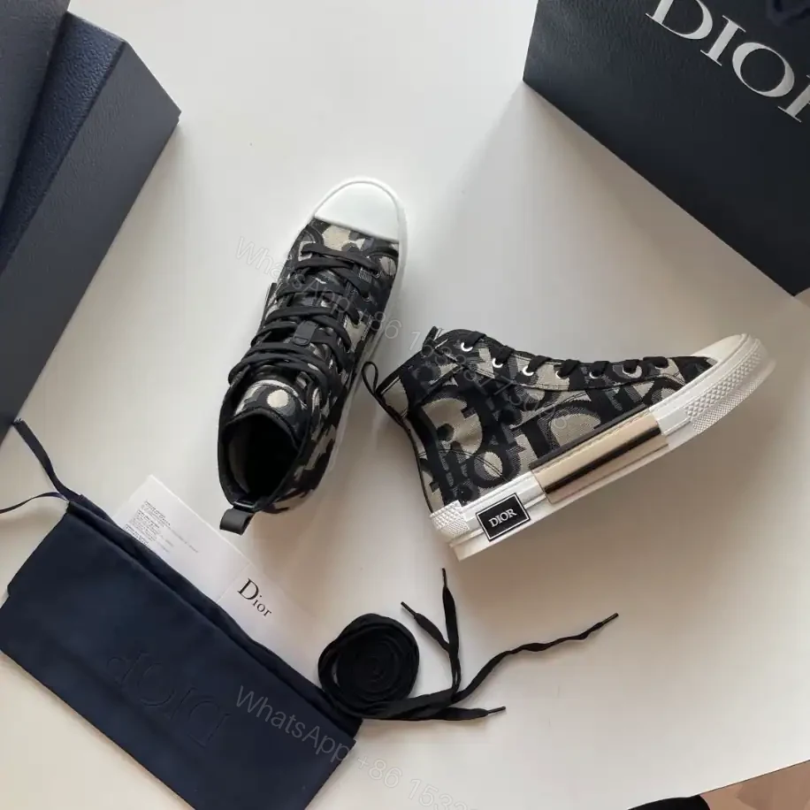 View 3 of B23 HIGH-TOP SNEAKER MAXI DIOR OBLIQUE JACQUARD – CD119