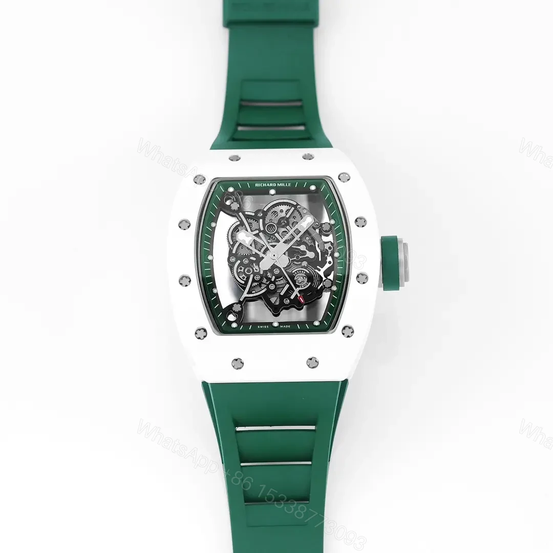 View 9 of KU+ KV-V5 White Ceramic Green Strap Watch