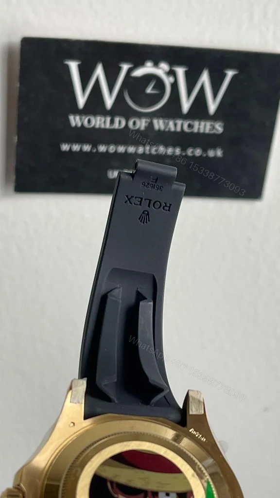 View 8 of CLEAN FACTORY 1:1 Rolex Yacht-Master 42mm 226658 YG Black Dial on Rubber Strap VR3235