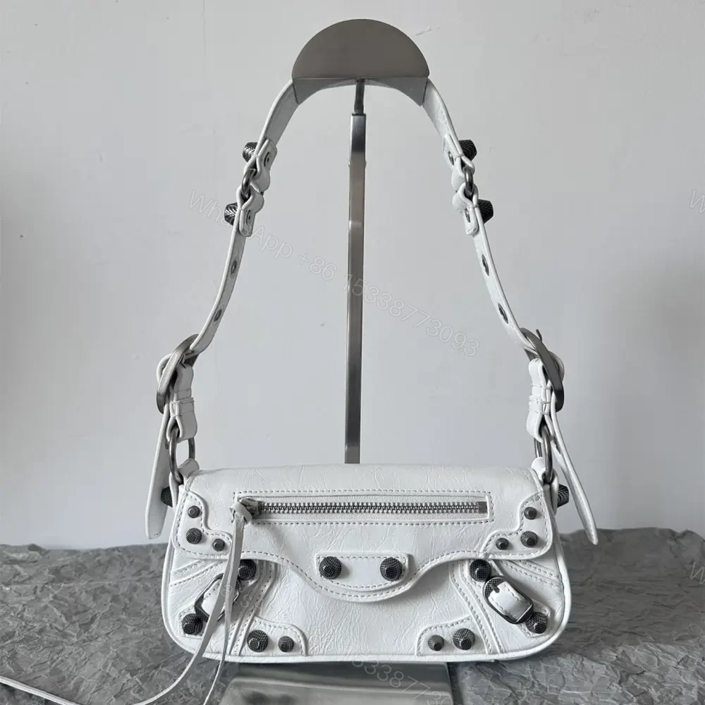 高仿Balenciaga*LeCagole2024新款法棍包白色XS — view 1