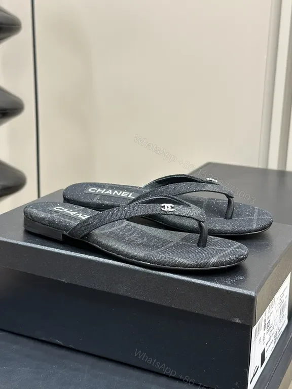 View 3 of Chanel-Inspired Sparkle Flip-Flops: Subtle Glam Comfort