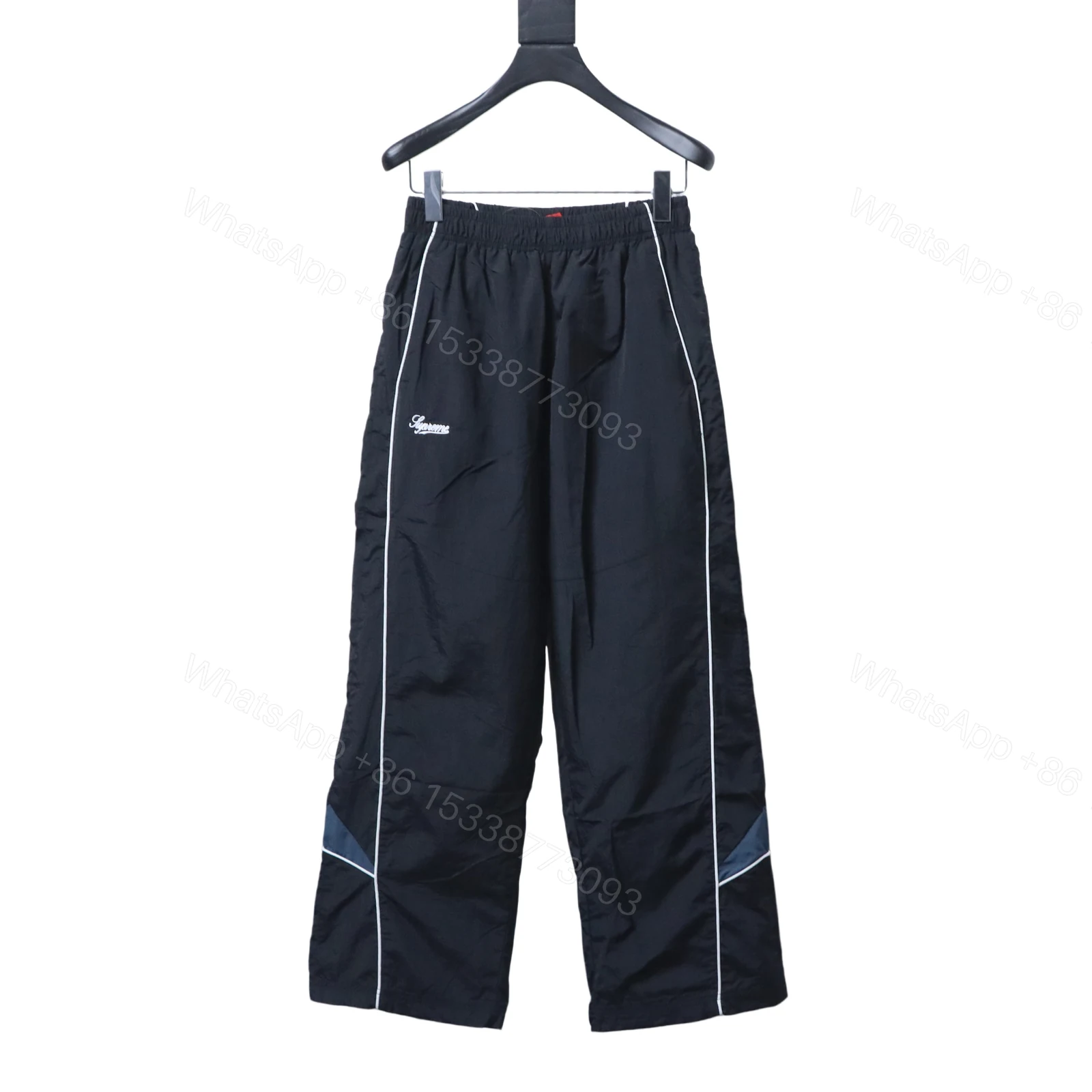 Supreme 25FW Contrast Piping Track sweat suit black — view 2