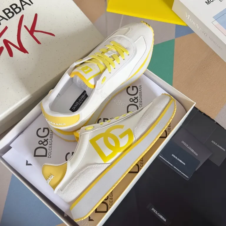 View 8 of Minimalist Revival Yellow DG-Inspired Sneakers