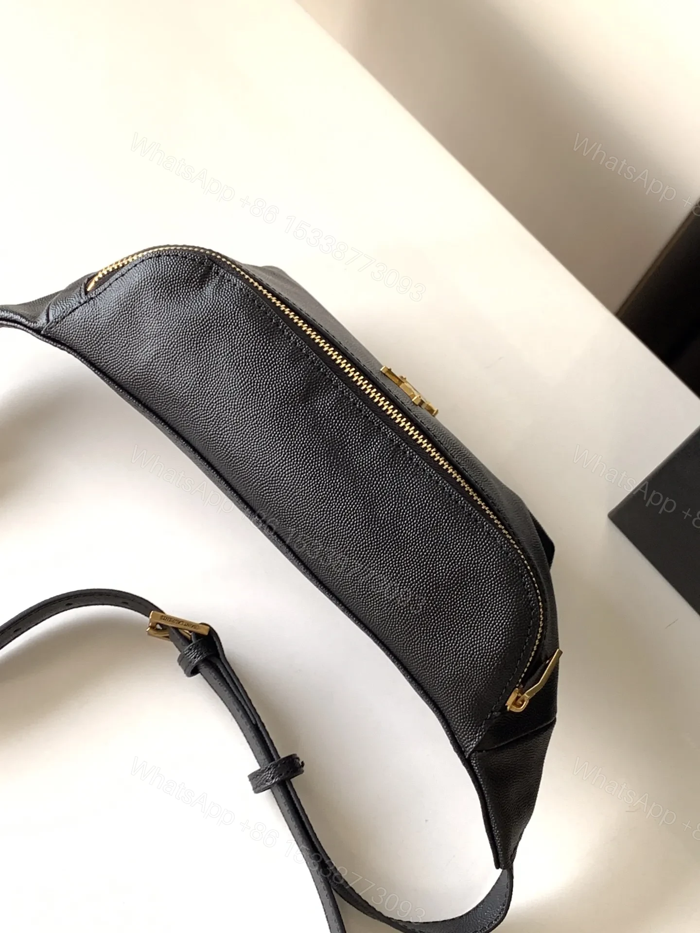 View 4 of Saint Laurent Monogram Logo Fanny Pack/Belt Bag