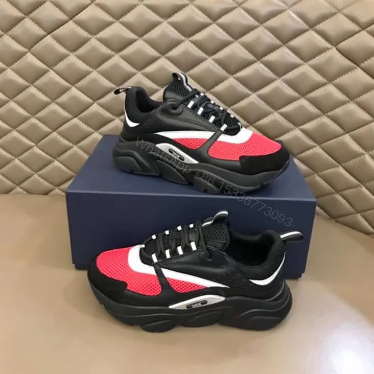 View 2 of B22 SNEAKER TECHNICAL MESH WITH AND CALFSKIN – CD110