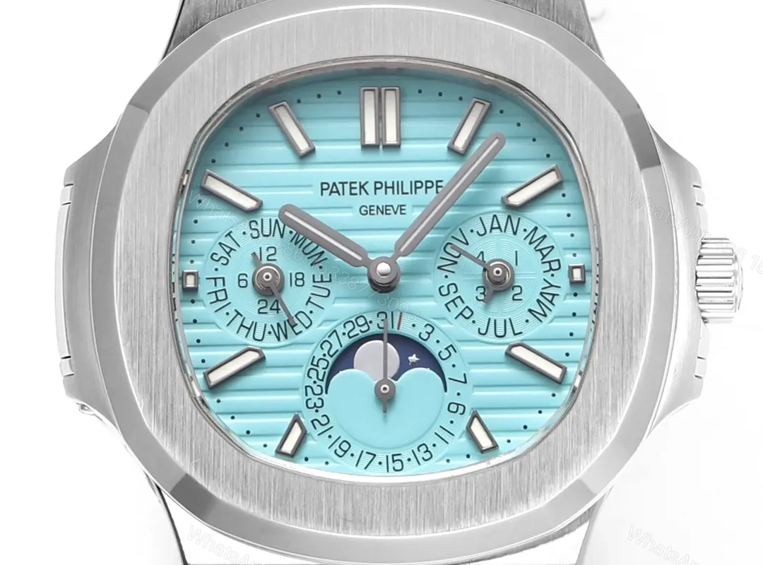 View 2 of Patek Philippe Nautilus Blue Perpetual Calendar