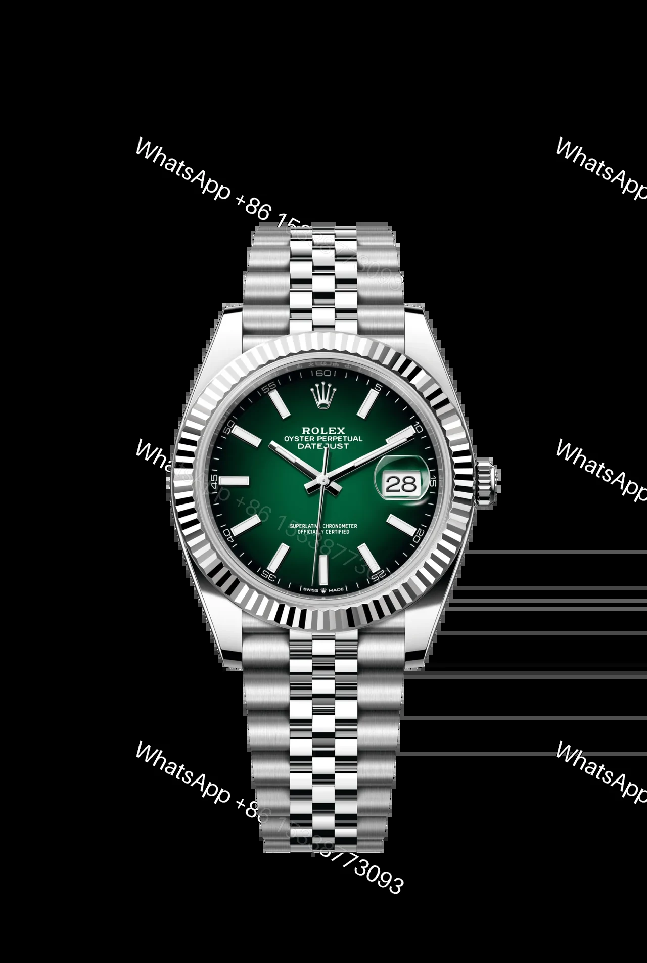 Rolex Super Clone Watches 1:1 DateJust 41 m126334 Smoked Green — view 1