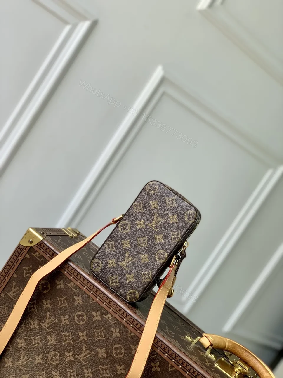 View 7 of Refined Leather Travel Wallet Case - Luxe, Compact Organizer