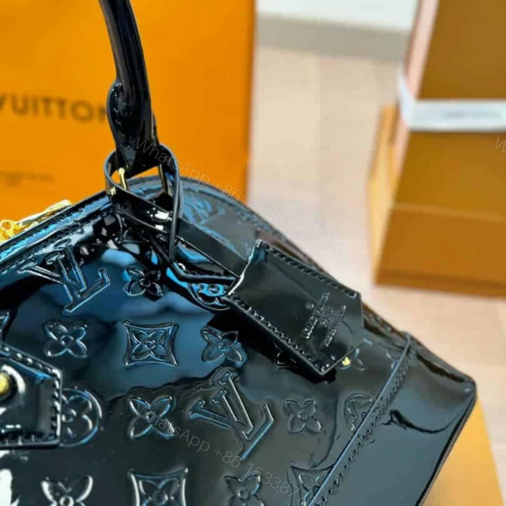 View 6 of Louis Vuitton Alma BB Monogram Vernis Black 25Cm