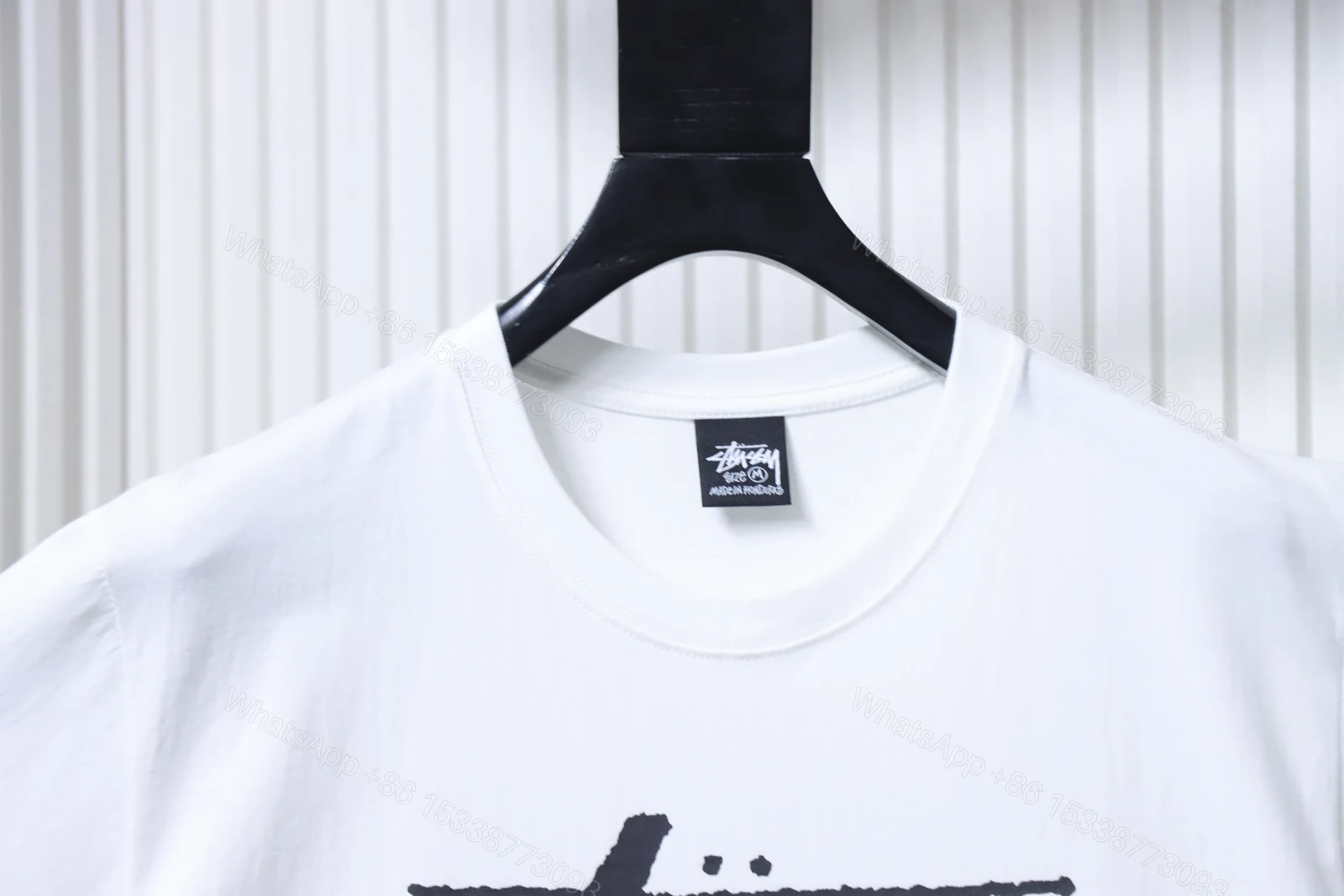 View 2 of Stussy World Tour Collection Printed Short Sleeve Shirt 2 white