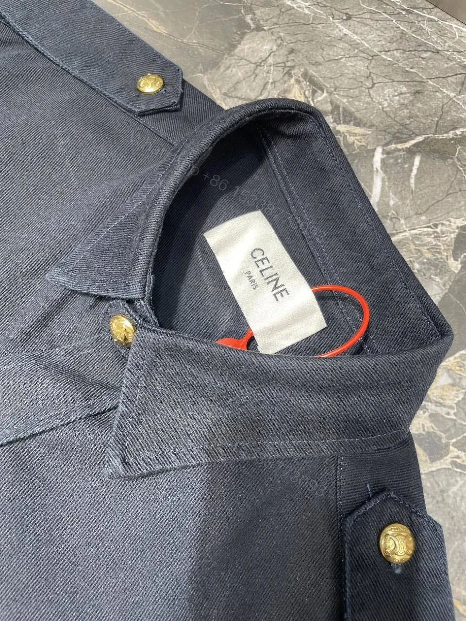 View 4 of Navy Utility Shirt Jacket: Structured Comfort, Luxury Texture