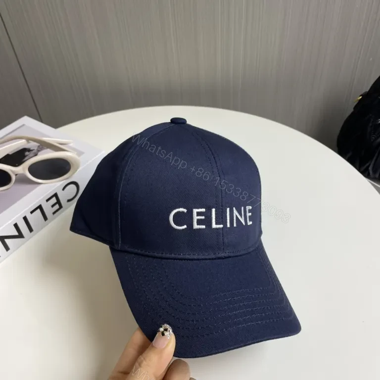 View 5 of Navy CELINE-Inspired Cap: Minimalist Luxury Baseball Hat