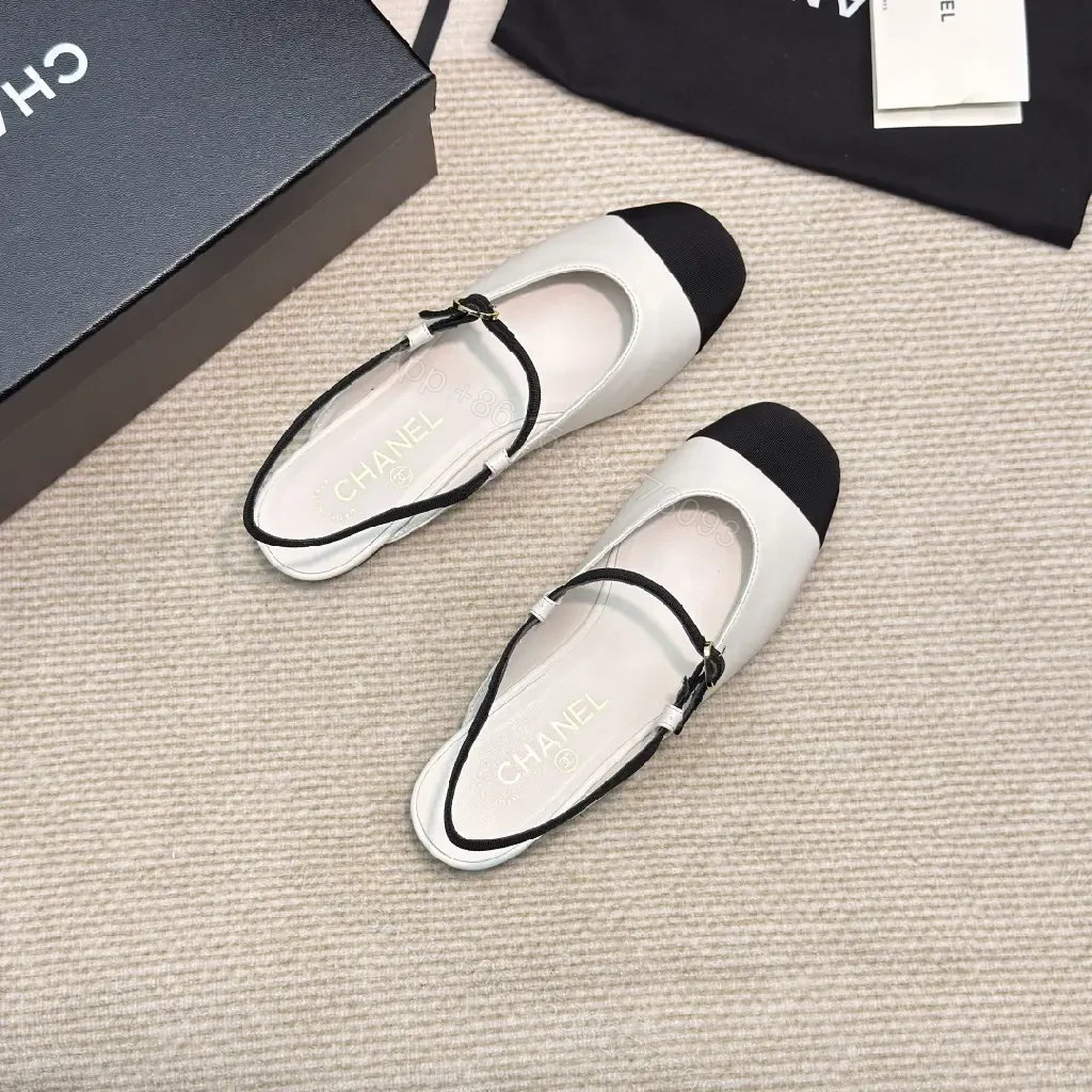 View 5 of Two-Tone Slingback Heels: Modern Chic, All-Day Comfort
