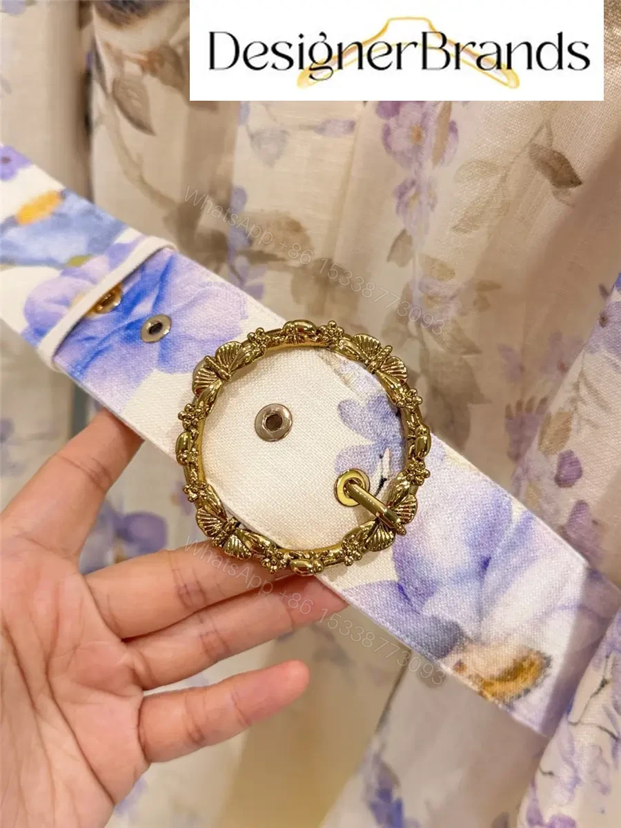 View 5 of Zimmermann Luna Printed Linen Mini Dress
