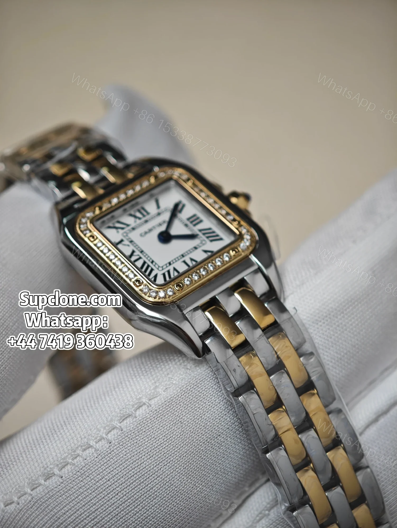 View 11 of Cartier Super Clone Watches 1:1 Panthere W3PN0007 Two Tone Diamond