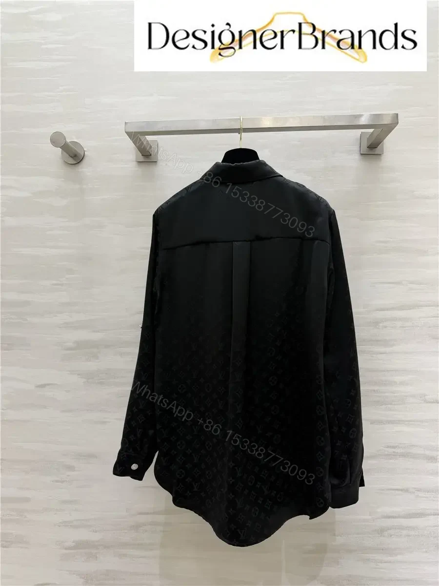 View 6 of Louis Vuitton Black Silk Jacquard Shirt