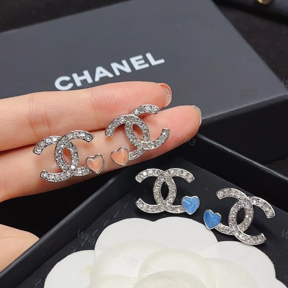 View 4 of CHANEL STUD EARINGS SILVER BLUE ABF526 B19974 NAFTR