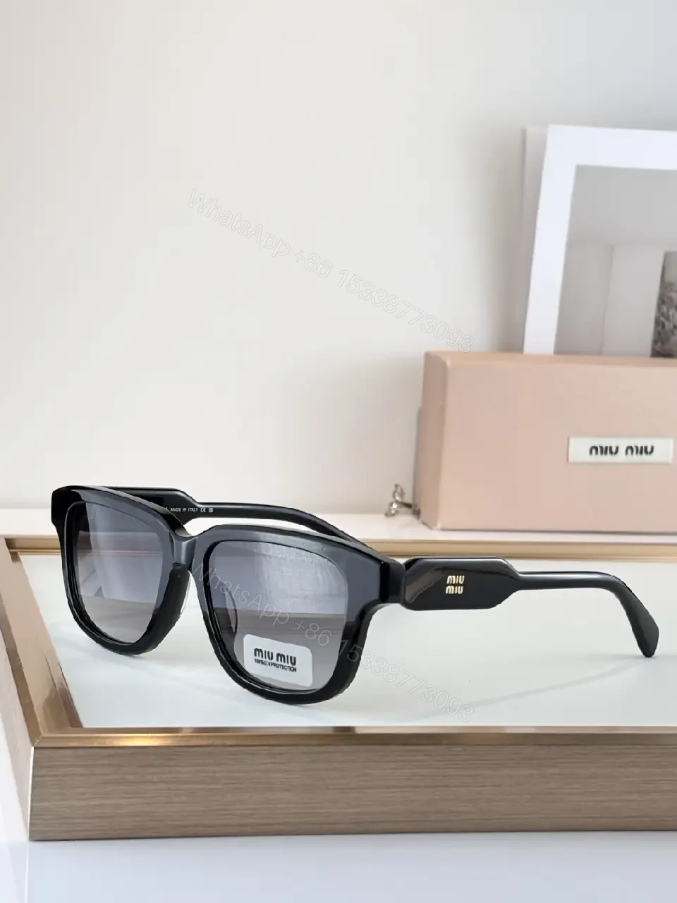 View 10 of Bold Black Square Sunglasses, Premium Acetate, Minimalist, All-Day Comfort, Sunglasses