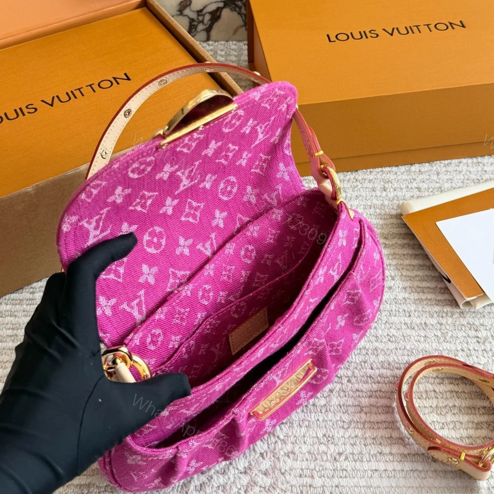 View 8 of Louis Vuitton Sunset Fuchsia Denim 23Cm M28291