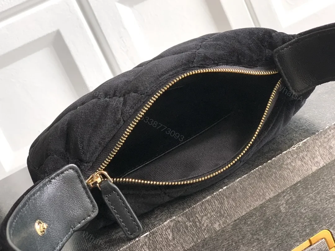 View 5 of Velvet Quilted Mini Bag: All-Season Luxe Top-Handle Purse