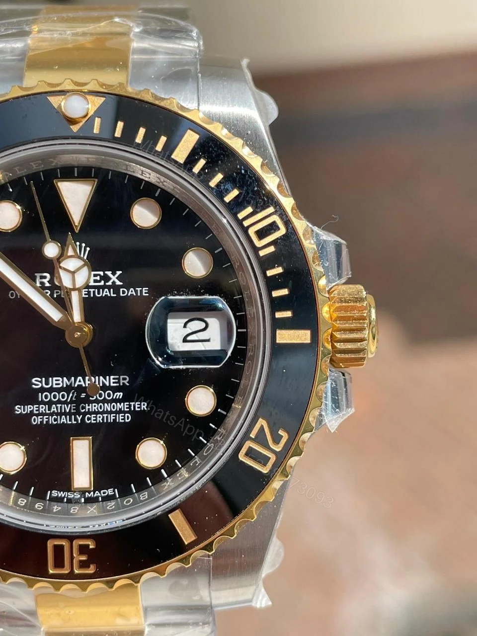 View 4 of VSF FACTORY 1:1 Rolex Submariner 116613 LN SS/YG Best Edition Black Ceramic 904L Steel VS3135