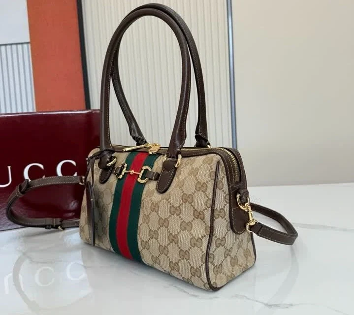 View 3 of Gucci Borsetto Medium Boston Bag VB25278