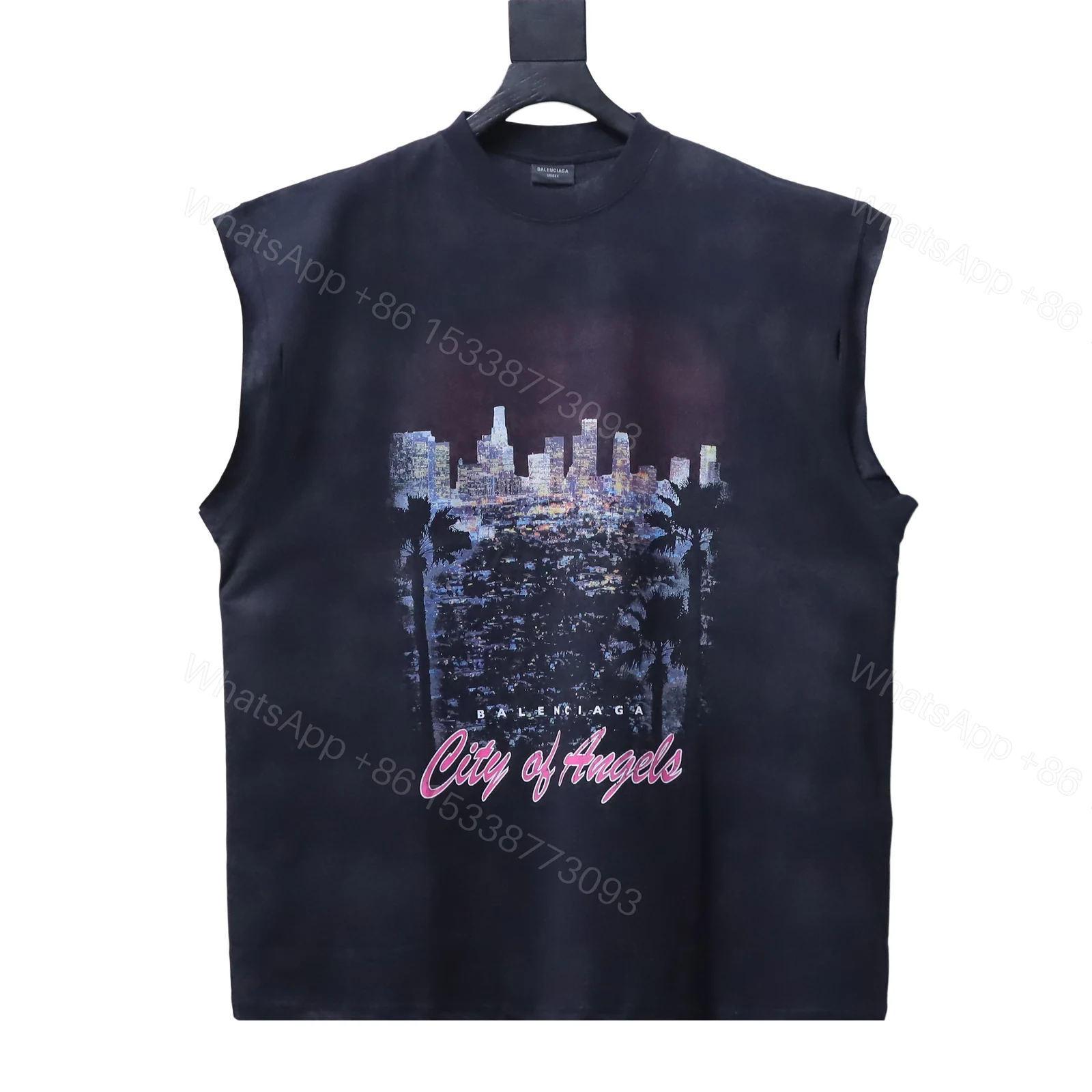 View 11 of Balenciaga Clothes 25SS City of Angels Limited Print Sleeveless Tank Top