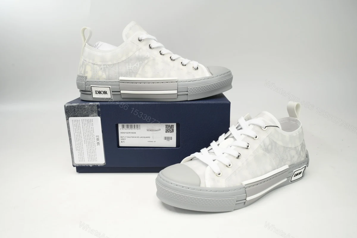 View 2 of 3SN272ZIR 16536 Dior B23 HT Oblique Low Rank Silver Gray