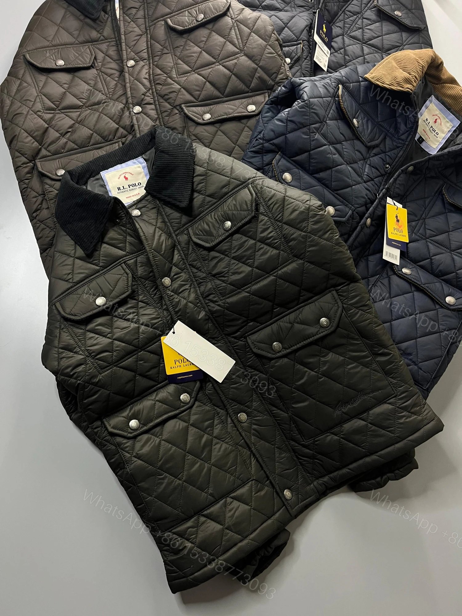 View 5 of First Copy Ralph Lauren Premium Quality Diamond Cut Jacket