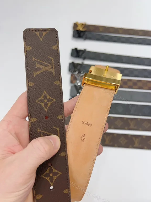View 2 of Iconic LV Monogram 40mm Belt: Everyday Luxury Power