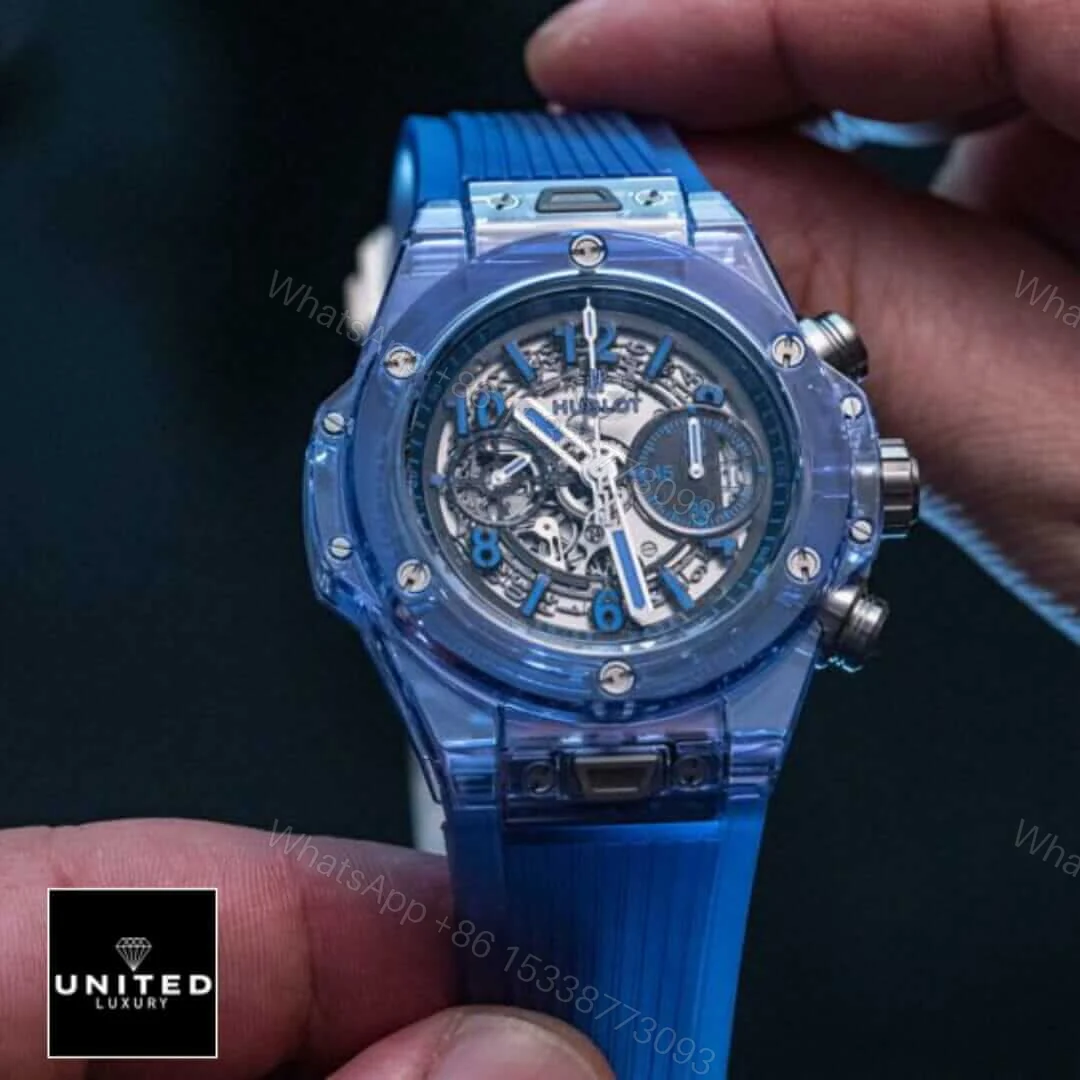 View 8 of Hublot Blue Sapphire Replica