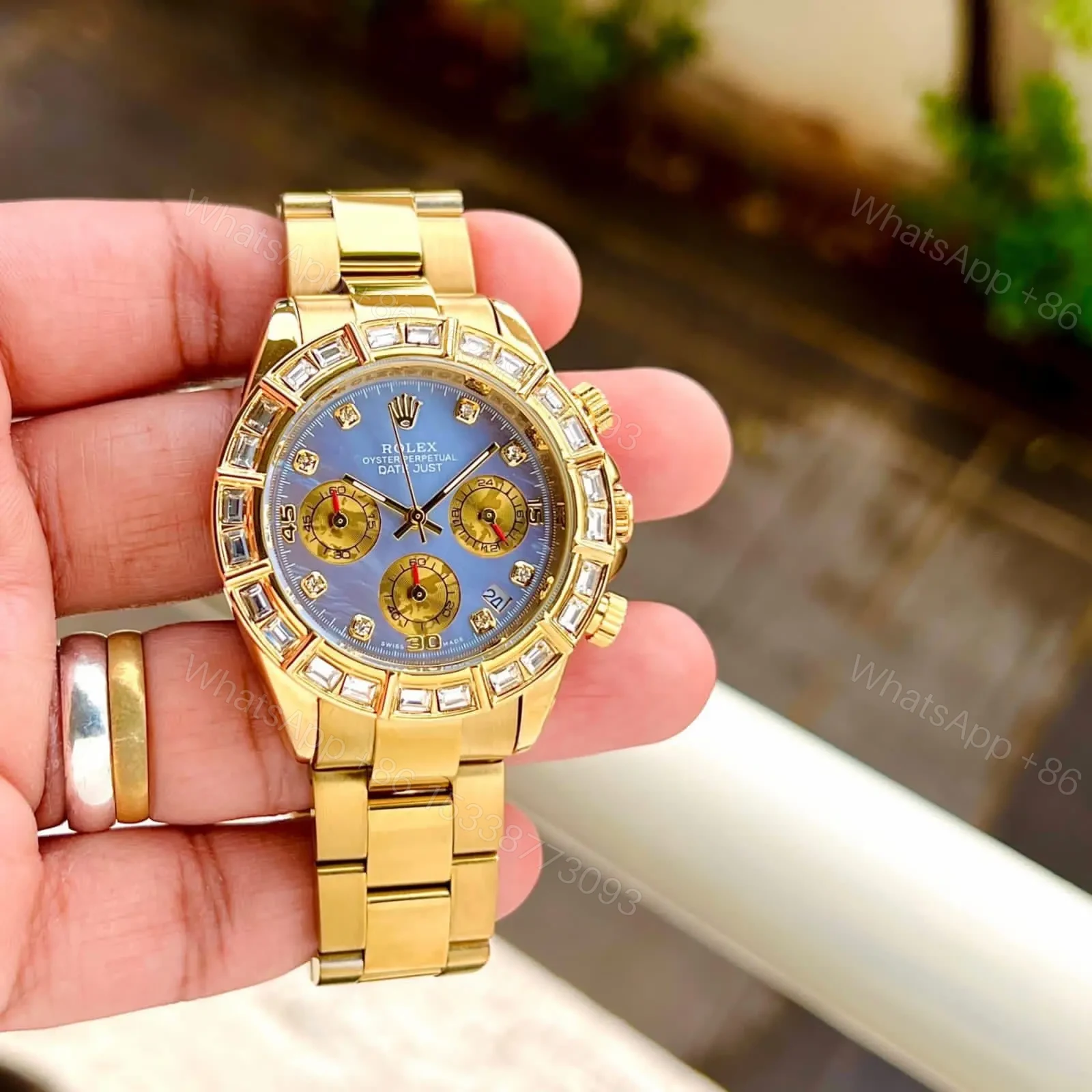 Rolex Daytona Gold ice blueberry — view 1