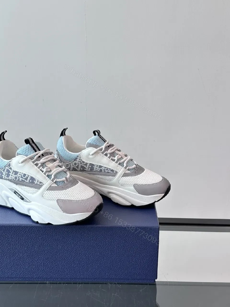 View 9 of White Leather Texture Sneakers: Modern Luxe Comfort Shoes