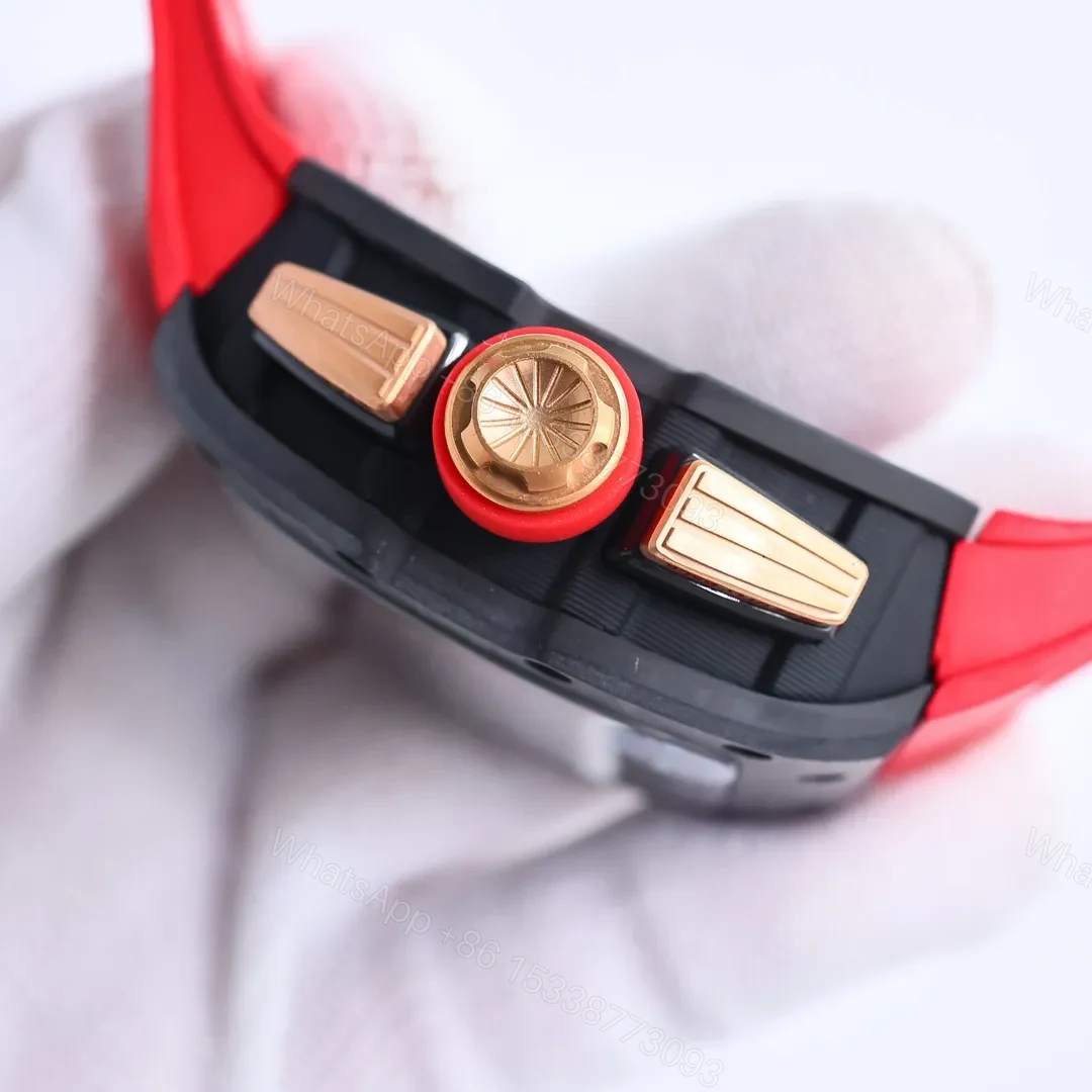 View 4 of BBR Factory Richard Mille RM011 Red Strap Watch