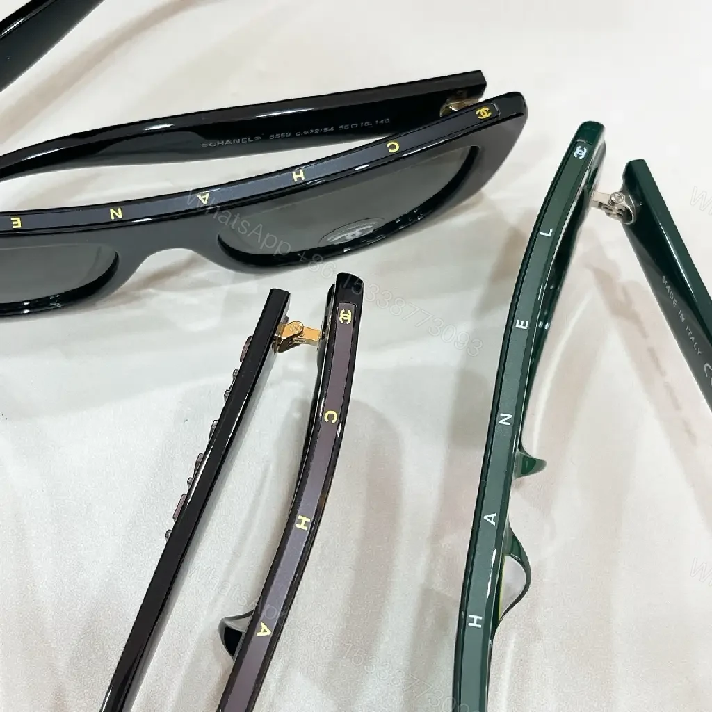 View 10 of Oversized Rectangular Sunglasses in Glossy Acetate with Logo Detail