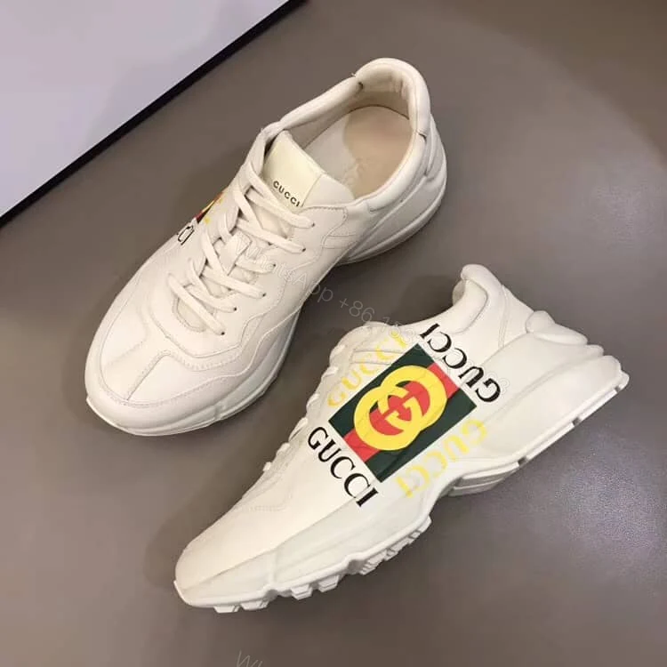 View 4 of GUCCI RHYTON LEATHER SNEAKER – GC56