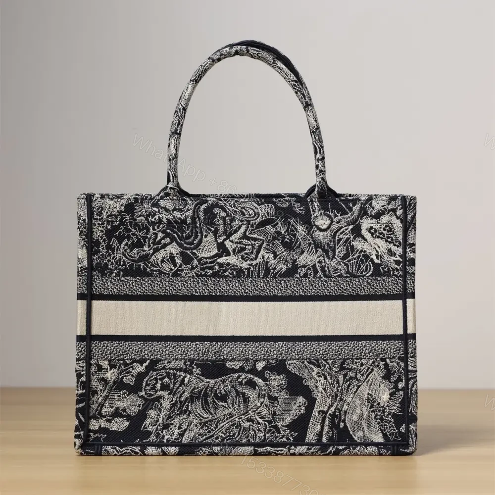View 2 of 高仿Dior*BookTote系列藍色茹伊手袋M免檢版