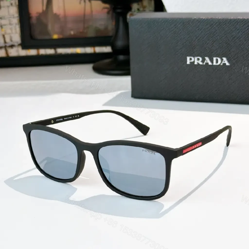 View 3 of Matte Black Acetate Sunglasses – Modern Luxury, Gradient Lenses