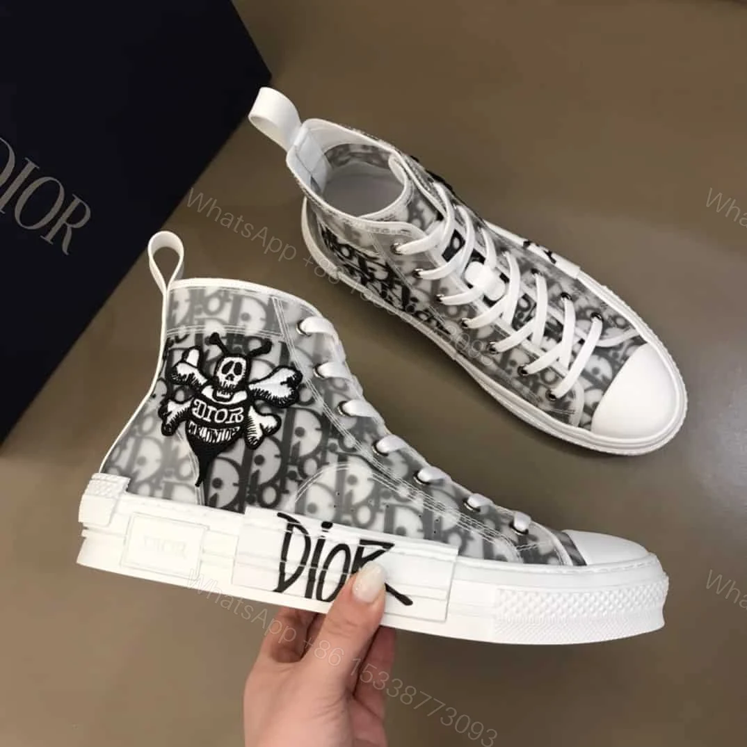 View 5 of B23 HIGH-TOP SNEAKER WITH DIOR AND SHAWN BEE EMBROIDERY PATCH
