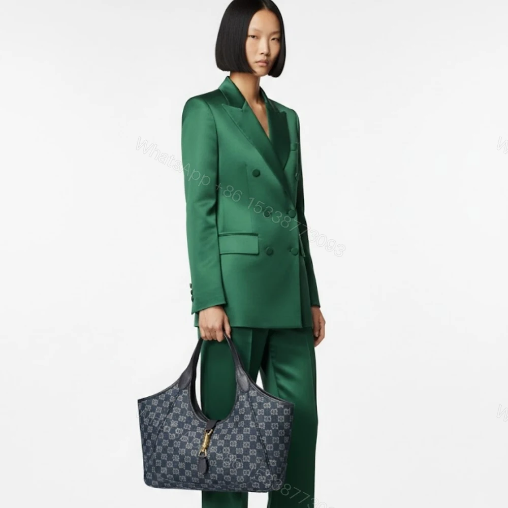 View 9 of Gucci Mercato Medium Tote Bag Denim Navy Blue 36Cm