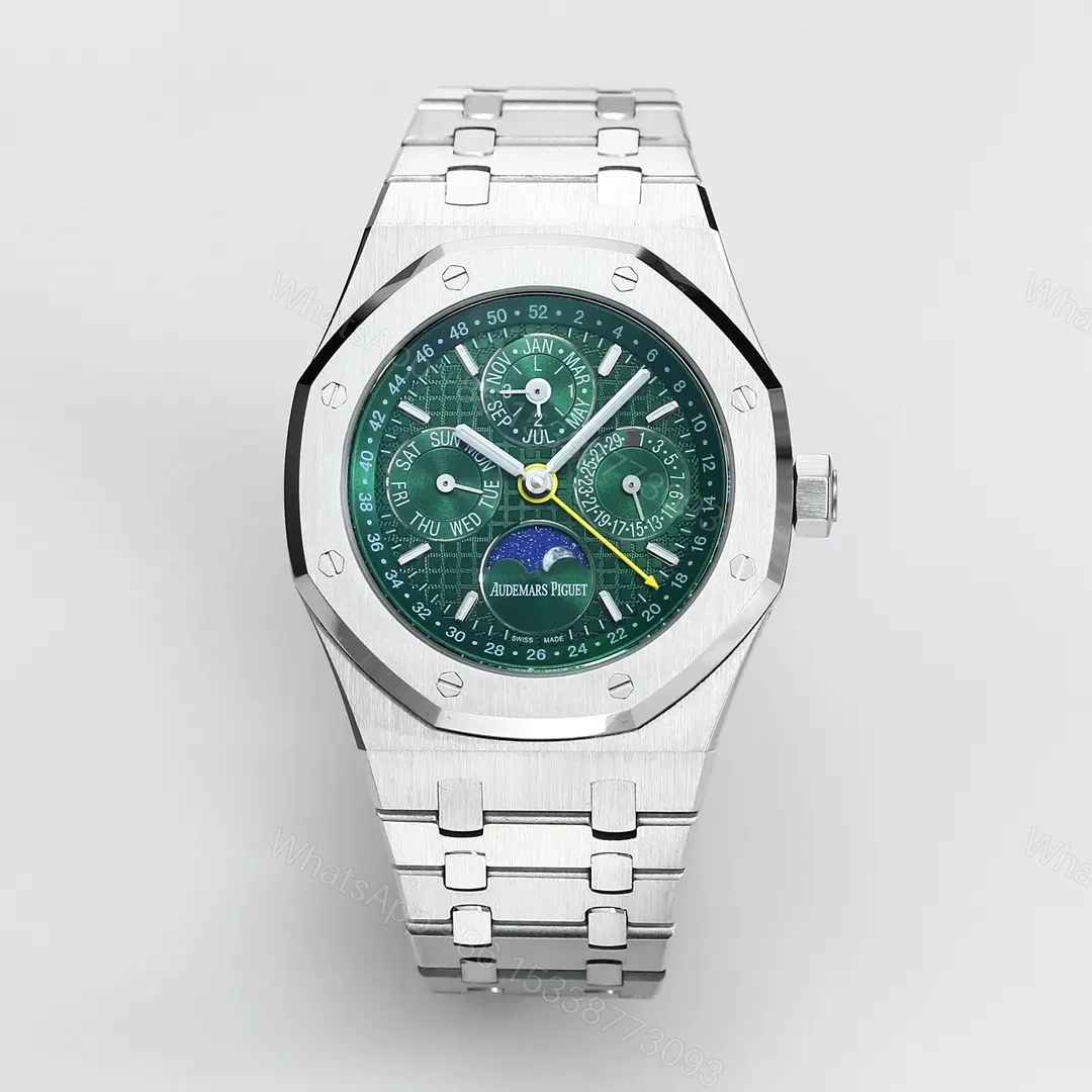 Audemars Piguet Royal Oak Perpetual Calendar Watch – Green Dial, Stainless Steel Case, 41mm — view 1