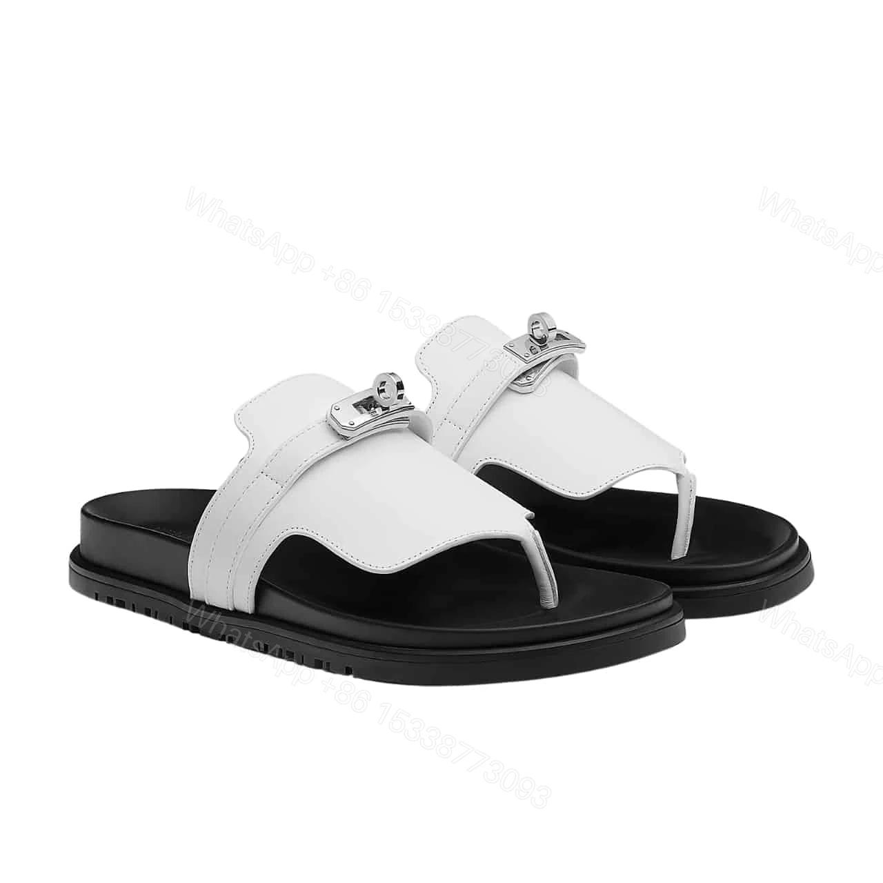 HERMES EMPIRE SANDAL BLANC H221074Z 90350 — view 1